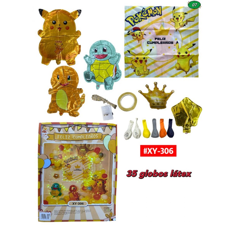 SET DE GLOBOS POKEMON #XY-306