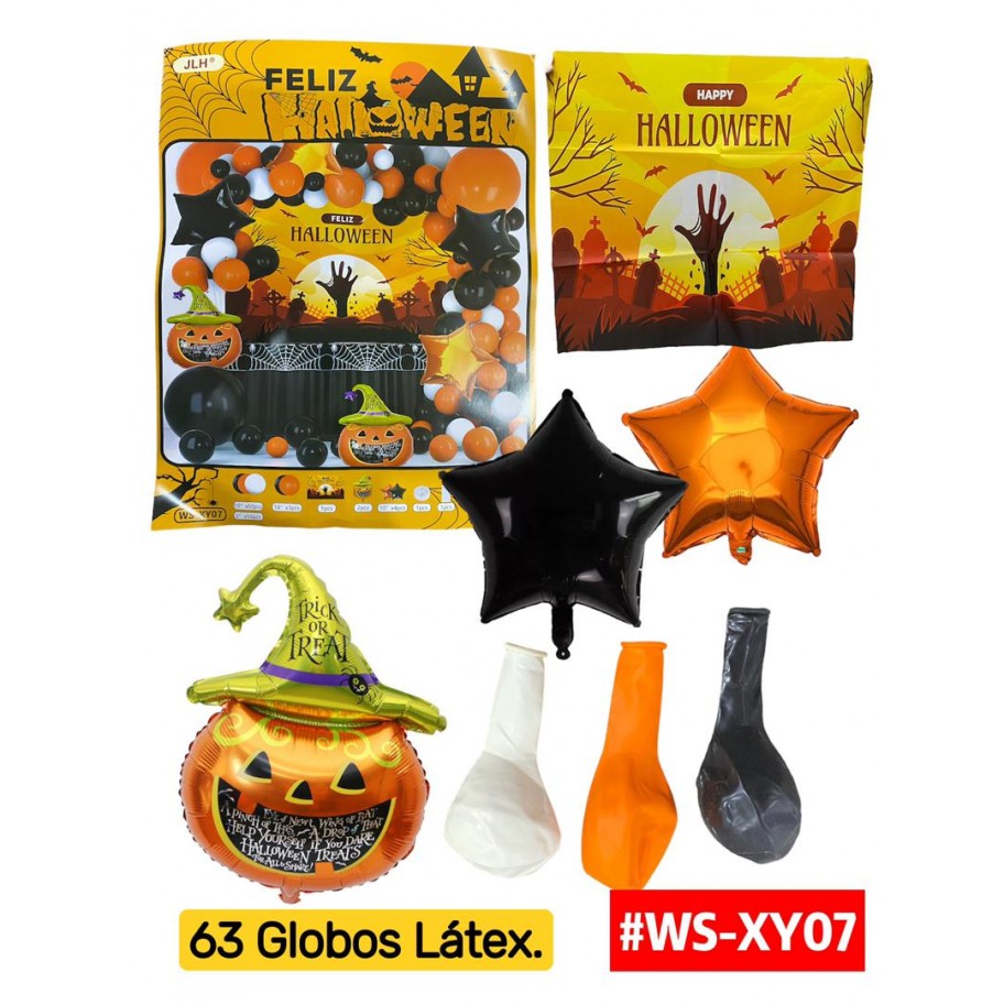 SET DE GLOBOS HALLOWEEN #WS-XY07 P.U
