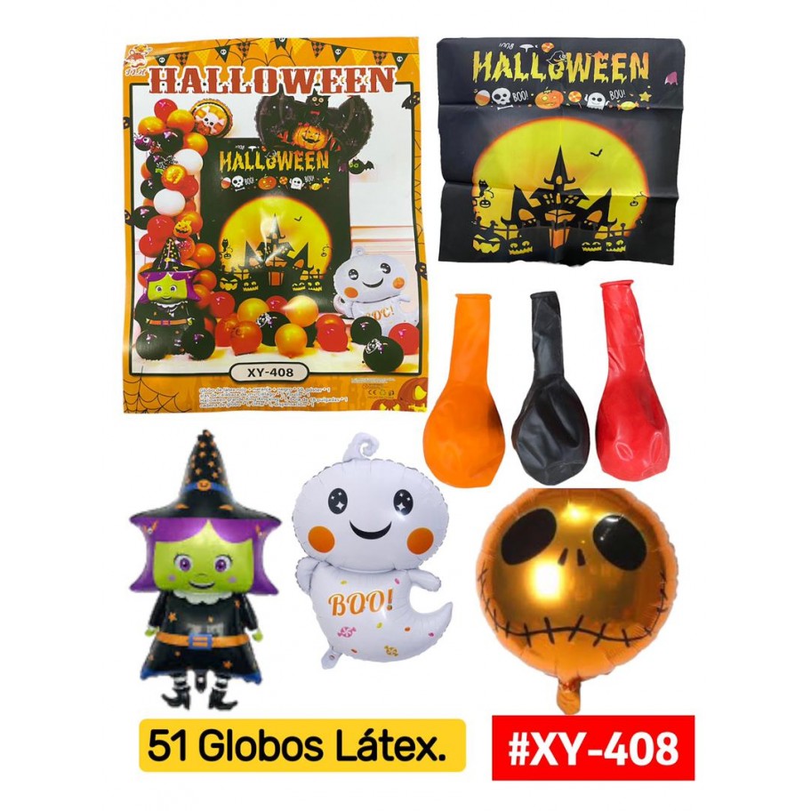 SET DE GLOBOS HALLOWEEN #XY-408 P.U