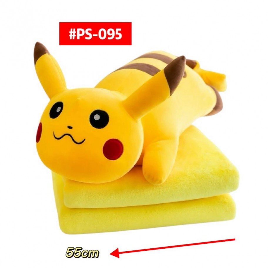 PELUCHE PIKACHU CON COBIJA 55cm #PS-095