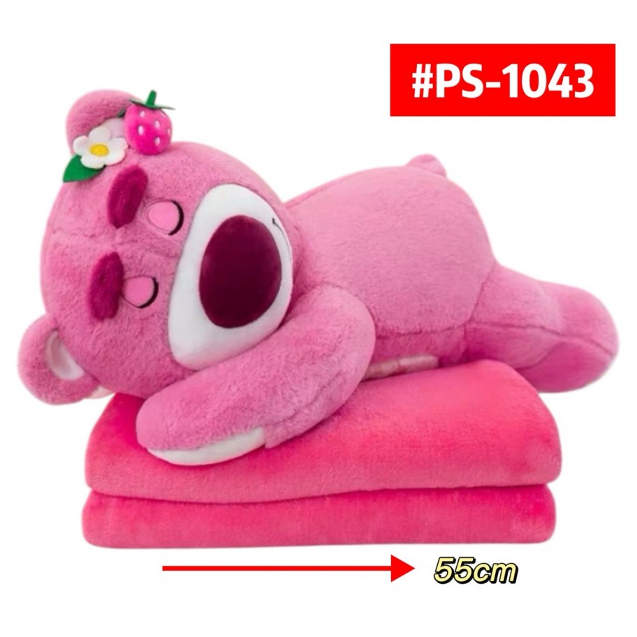 PELUCHE CON COBIJA LOTSO 55CM #PS-1043
