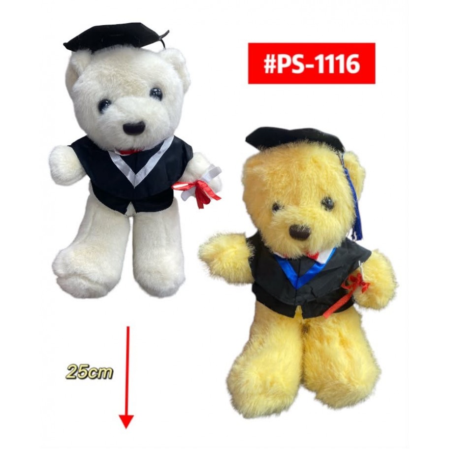 PELUCHE OSO GRADUACION 25cm #PS-1116