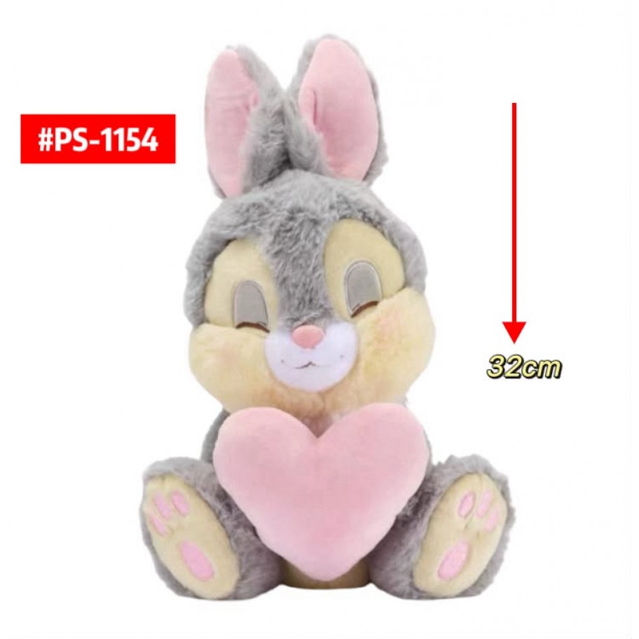 PELUCHE CONEJO CORAZON 32cm #PS-1154