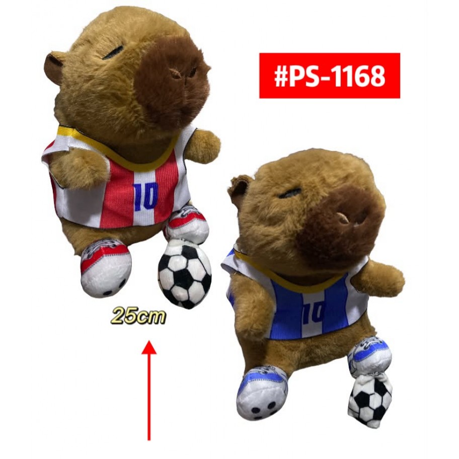 PELUCHE CAPYBARA FUTBOL 25cm #PS-1168