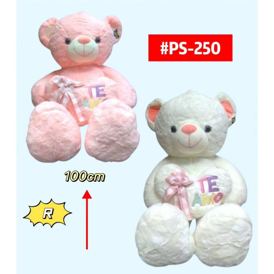 PELUCHE OSO CORAZON TE AMO 100cm #PS-250