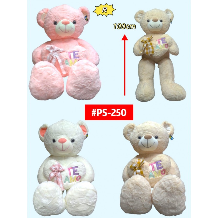 PELUCHE OSO CORAZON TE AMO 100cm #PS-250