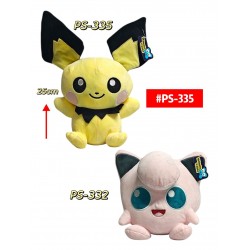 PELUCHE POKEMON PICHU JIGGLYPUFF 25cm #PS-335