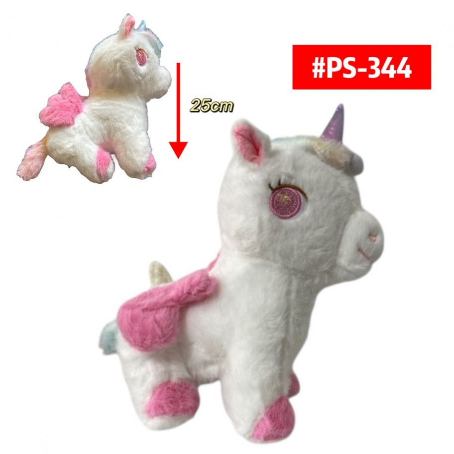 PELUCHE UNICORNIO 25cm #PS-344 P.U