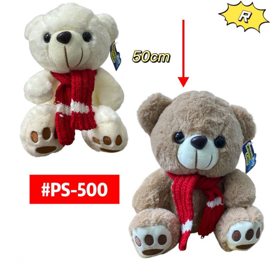 PELUCHE OSO CON BUFANDA 50cm #PS-500