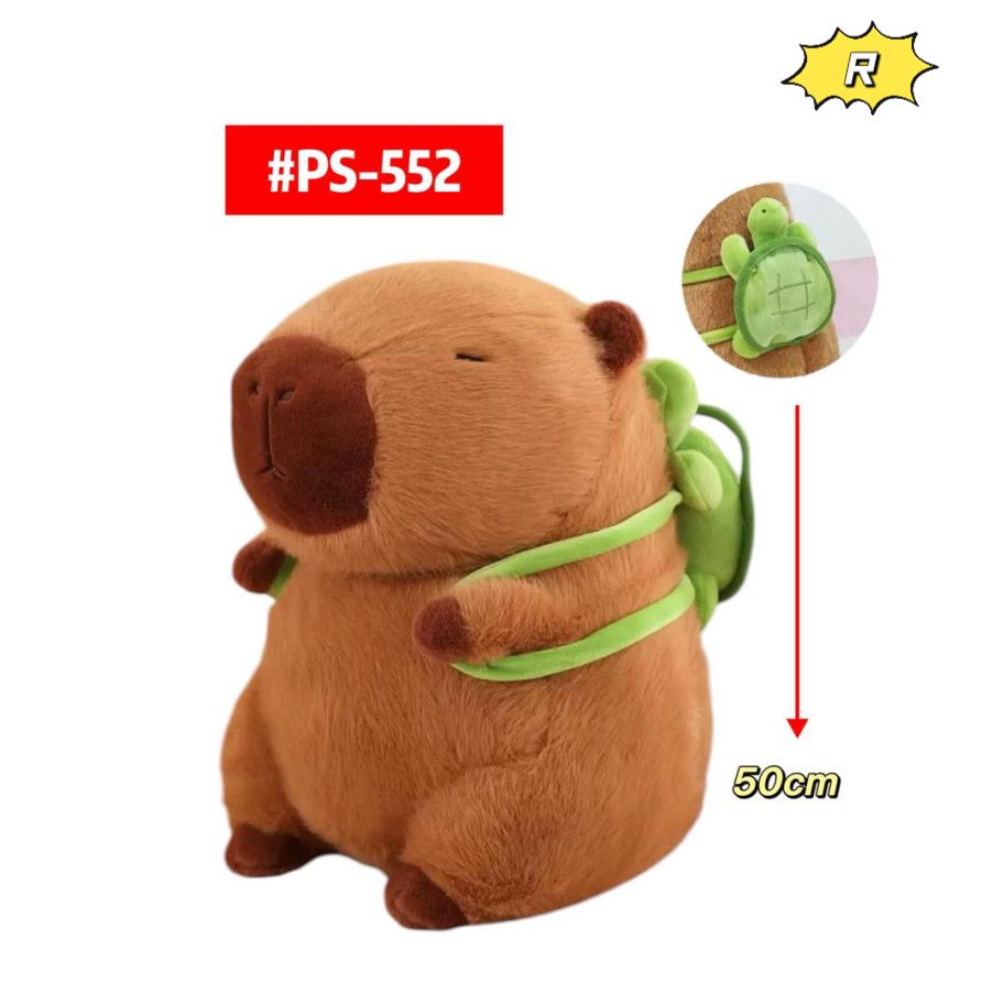 PELUCHE CAPYBARA TORTUGA 50cm #PS-552