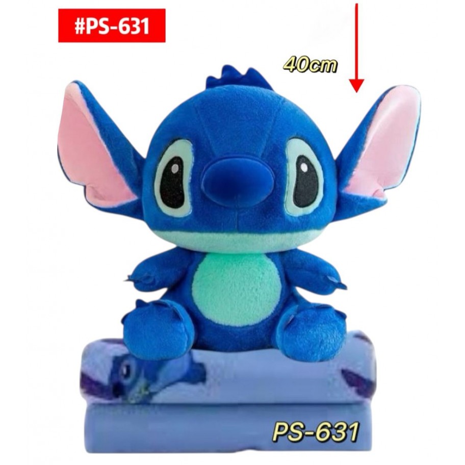 PELUCHE CON COBIJA STITCH 40CM #PS-631