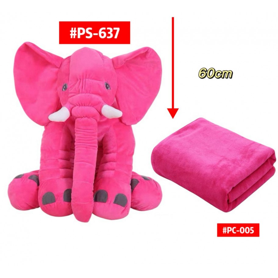 PELUCHE CON COBIJA ELEFANTE #PS-637/PC-005 
