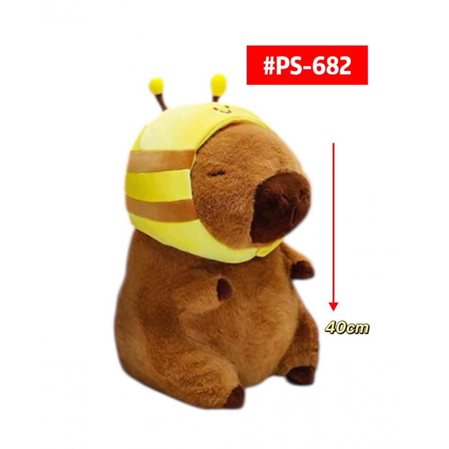PELUCHE CAPYBARA GORRO ABEJA 40cm #PS-682