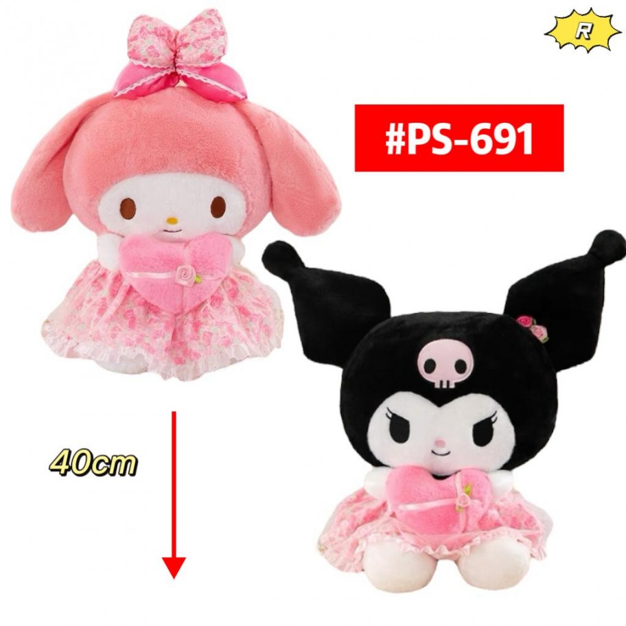 PELUCHE KUROMI/MELODY 40cm #PS-691