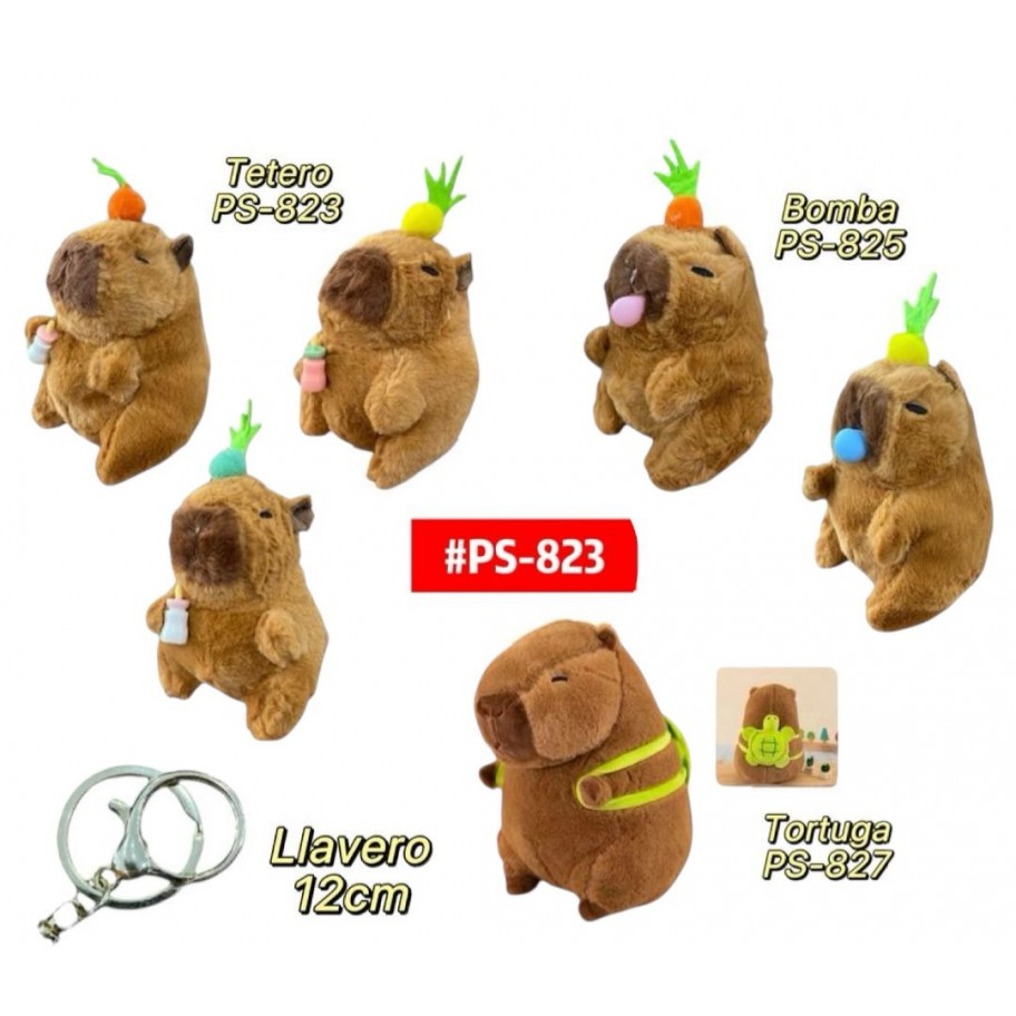 LLAVERO PELUCHE CAPYBARA 12CM #PS-823