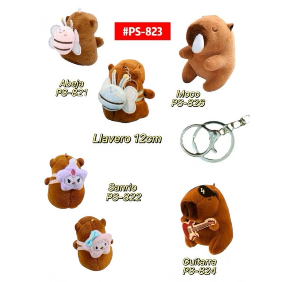 LLAVERO PELUCHE CAPYBARA 12CM #PS-823