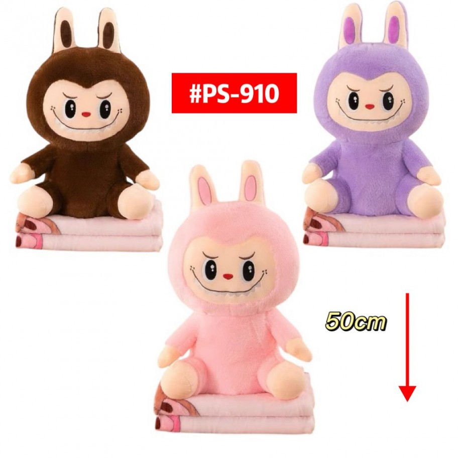 PELUCHE CON COBIJA LABUBU 50CM #PS-910