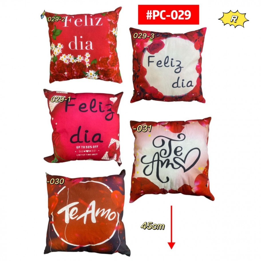 COJIN FELIZ DIA TE AMO #PC-029