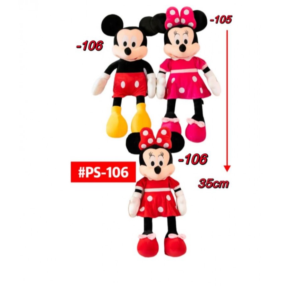 PELUCHE MICKEY/MINNIE 35cm #PS-106