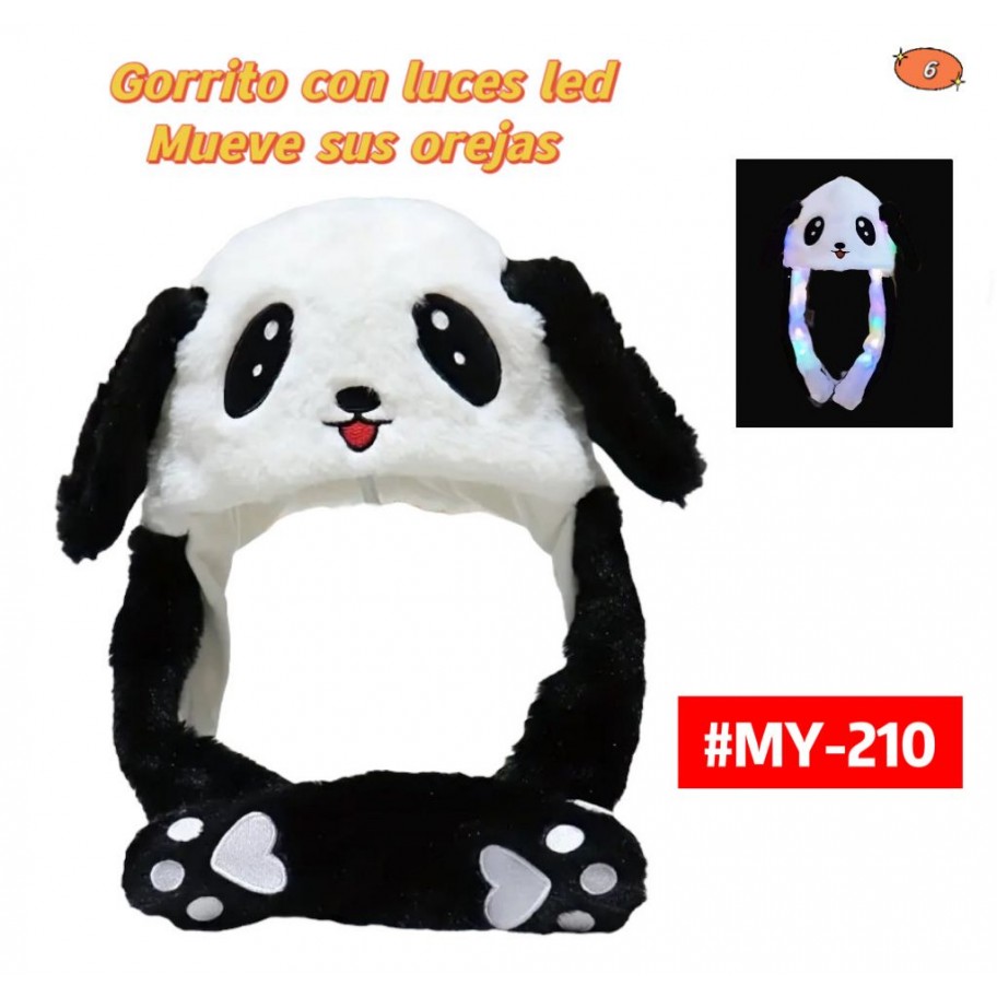 GORRITO PANDA CON LUCES LED #MY-210