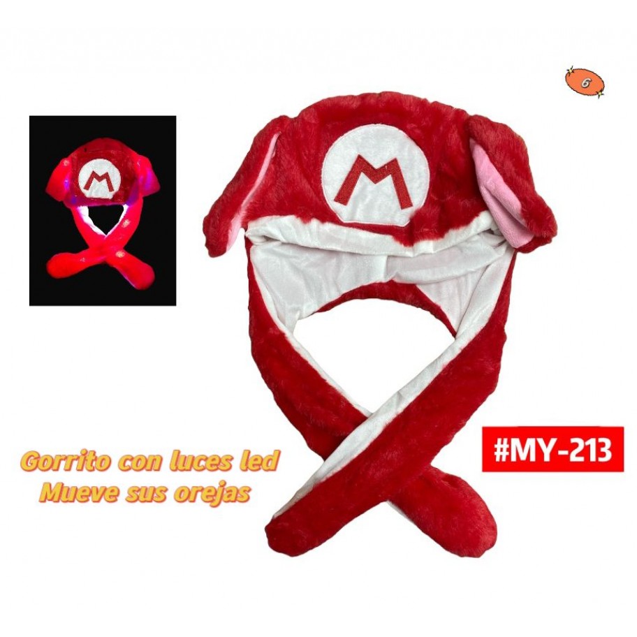 GORRITO MARIO CON LUCES LED #MY-213