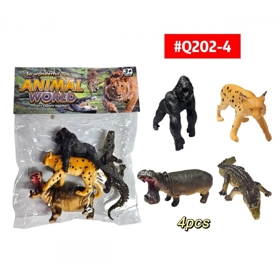 ANIMALES 4pcs #Q202-4