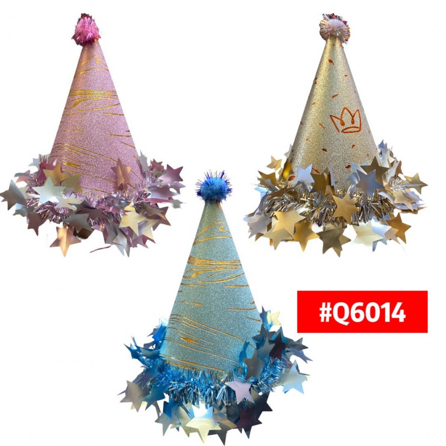 GORRO FELIZ CUMPLEAÑOS ESTRELLAS #Q6014