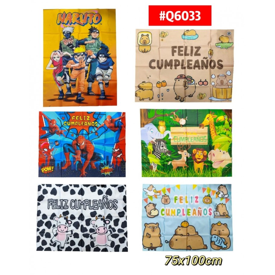 PENDÓN FELIZ CUMPLEAÑOS INFANTIL #Q6033