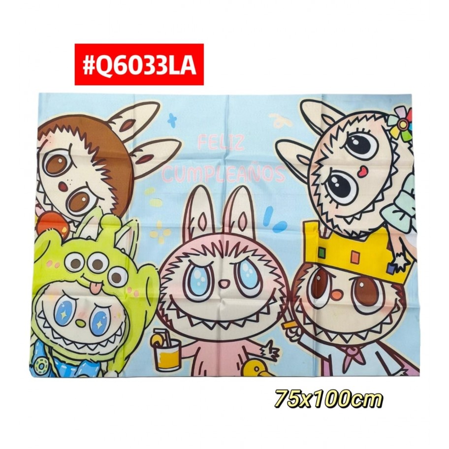 PENDÓN FELIZ CUMPLEAÑOS LABUBU #Q6033LA PROMO