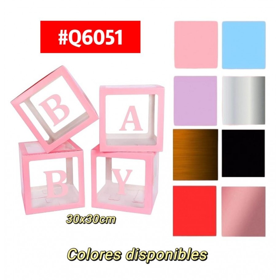 CAJAS DECORATIVAS BABY 4pcs #Q6051 P.U
