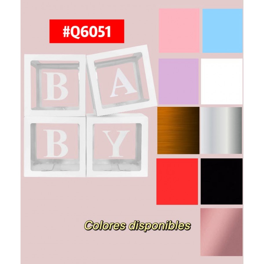 CAJAS DECORATIVAS BABY 4pcs #Q6051 P.U