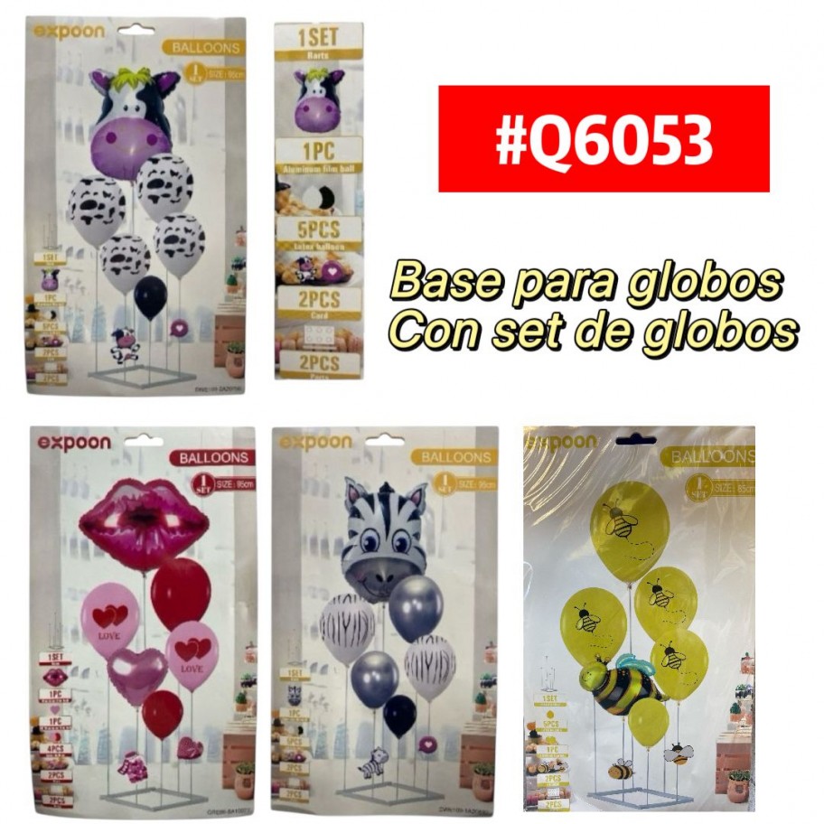 SET DE GLOBOS CON BASE 95CM #Q6053