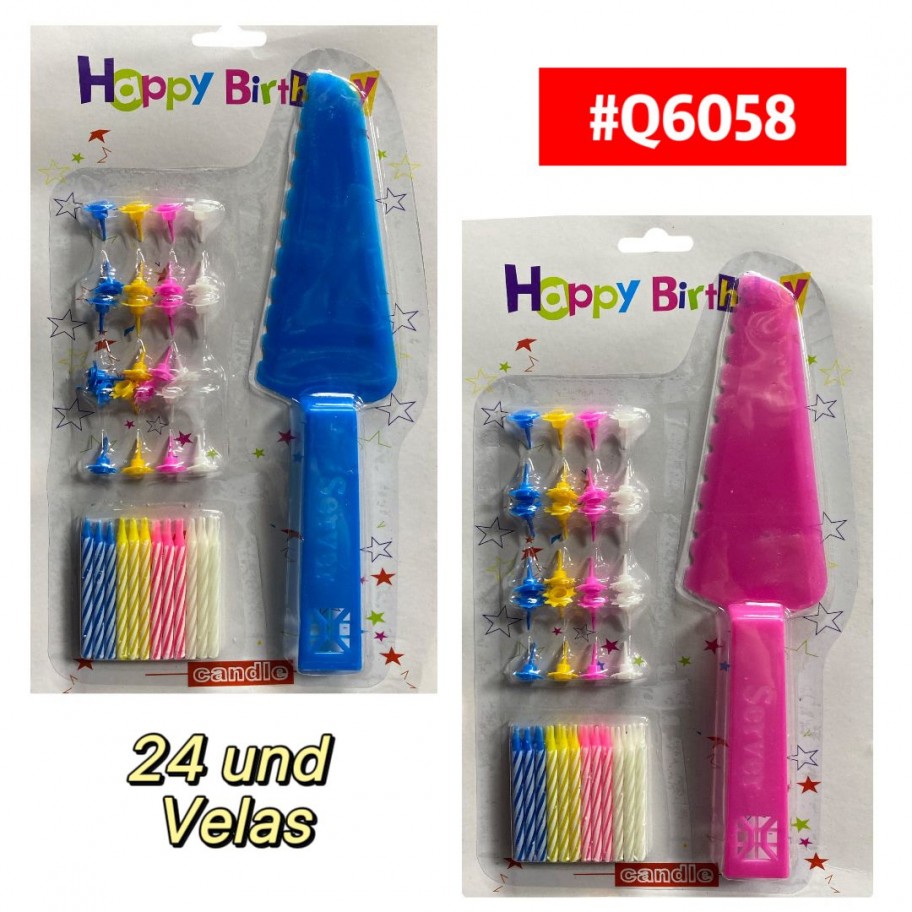 SET DE VELAS CON ESPATULA #Q6058