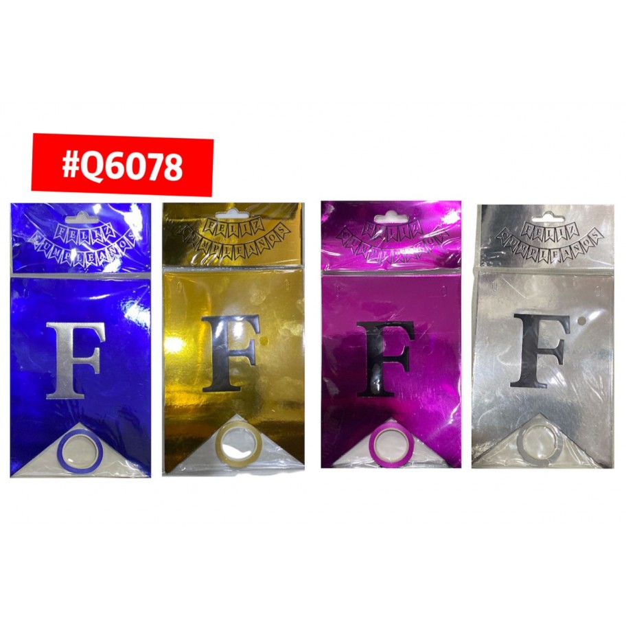 BANDERIN FELIZ CUMPLEAÑOS  #Q6078