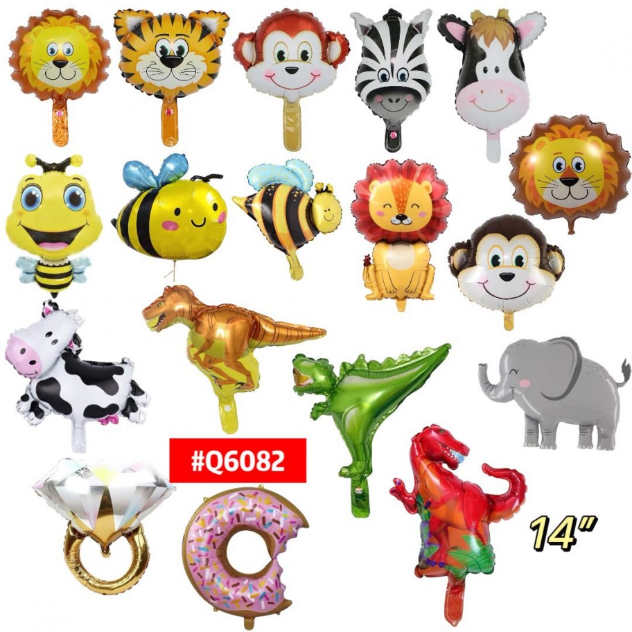 GLOBO ANIMALES ANILLO DONA 14'' #Q6082 GRANEL