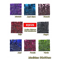 CORTINA METALIZADA SHIMMER WALL #Q6126