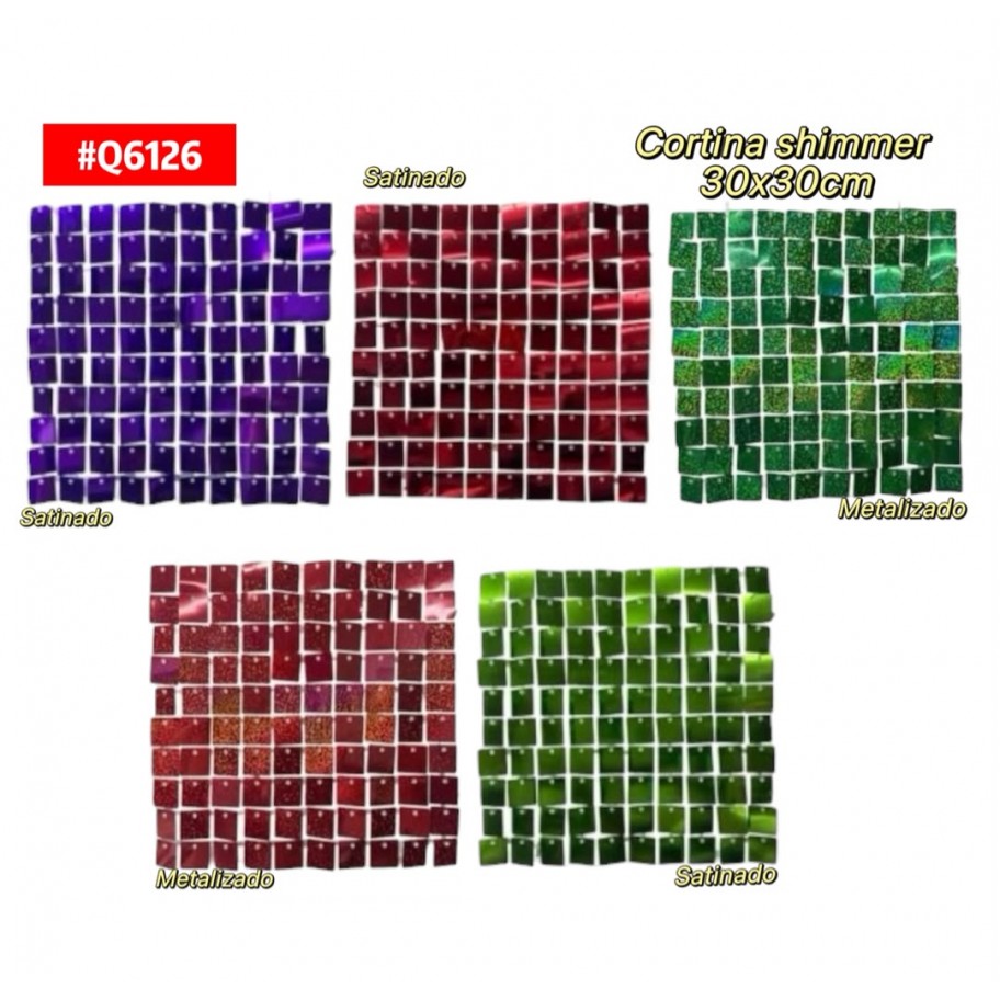 CORTINA METALIZADA SATINADA SHIMMER WALL #Q6126