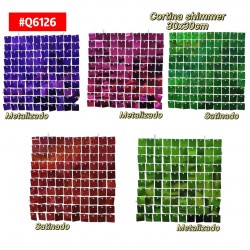CORTINA METALIZADA SATINADA SHIMMER WALL #Q6126