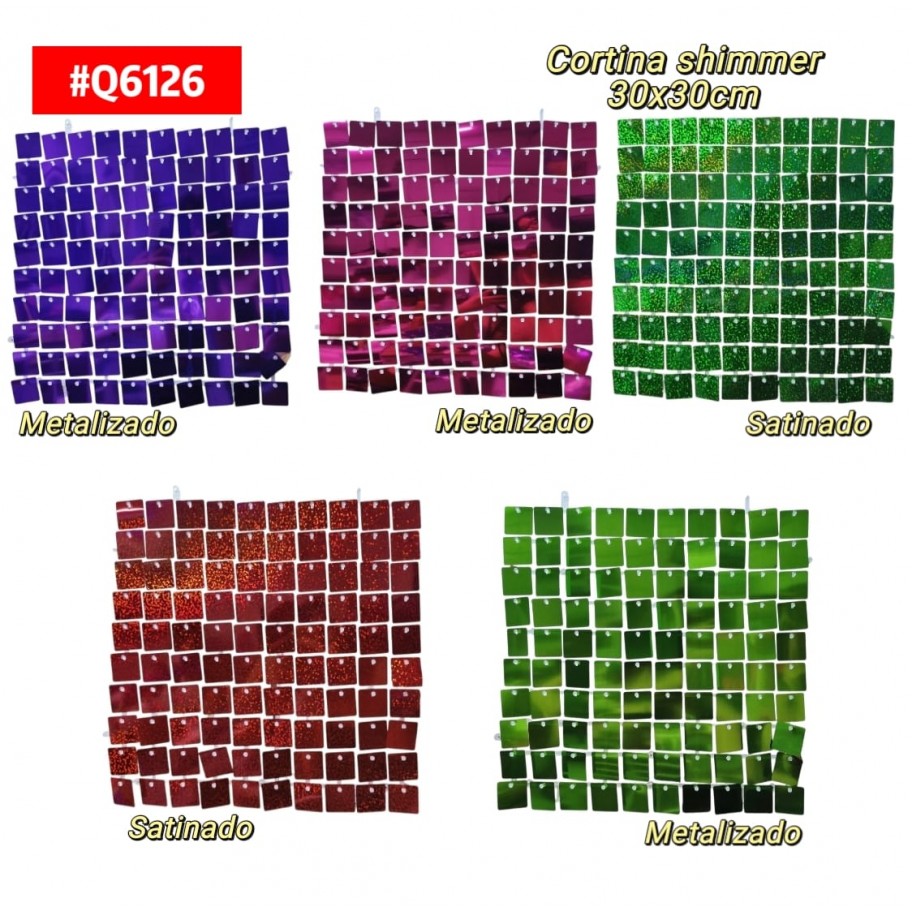 CORTINA METALIZADA SATINADA SHIMMER WALL #Q6126