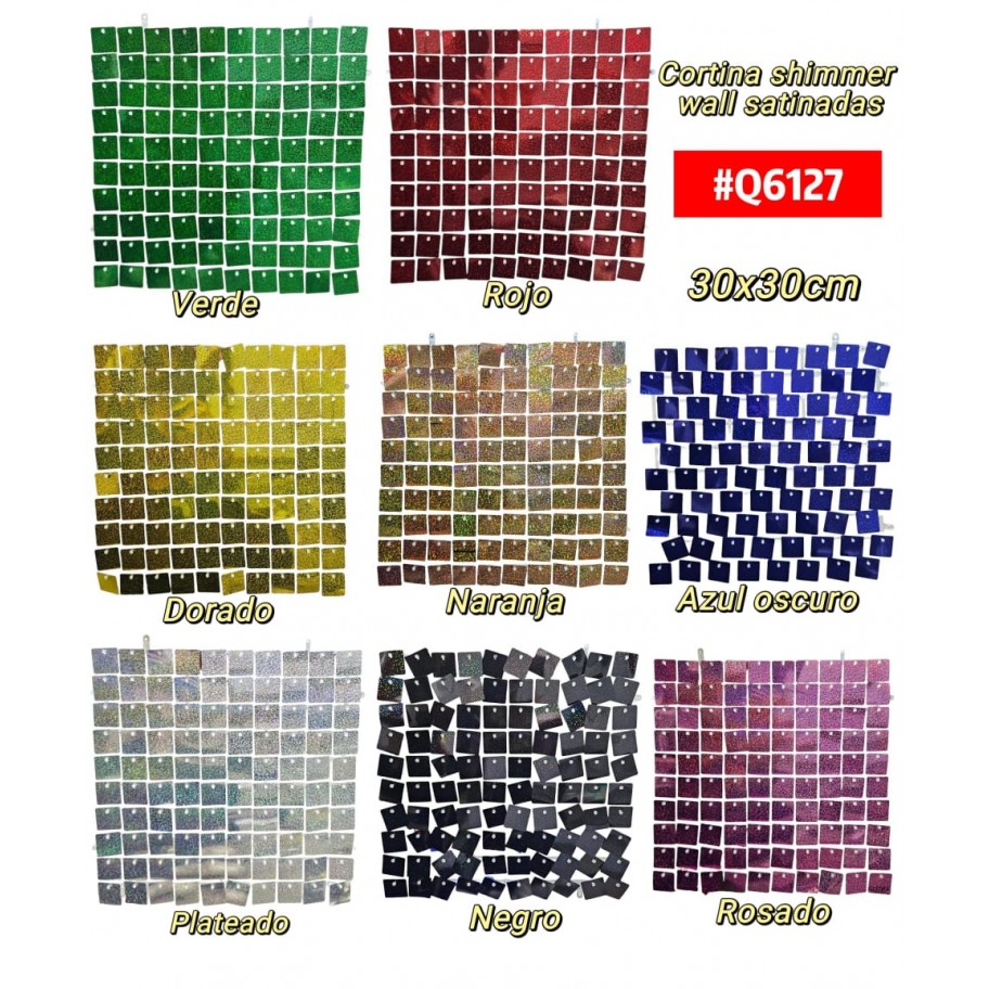 CORTINA SATINADA SHIMMER WALL #Q6127