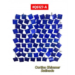 CORTINA AZUL SATINADA SHIMMER WALL #Q6127-A
