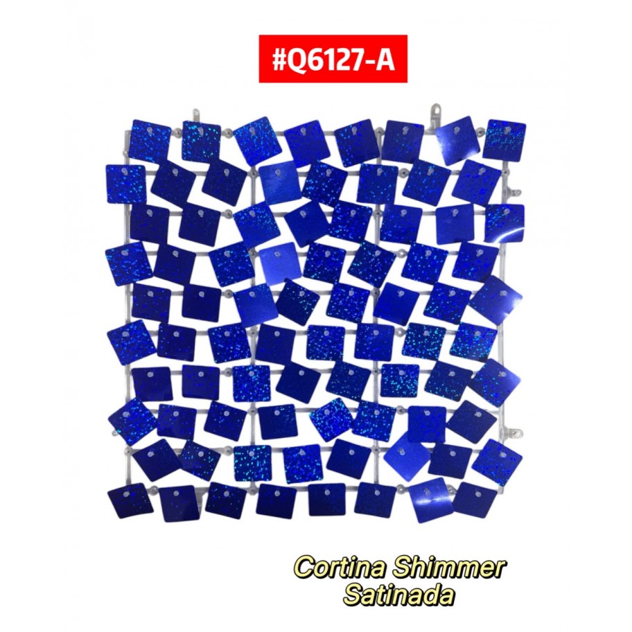 CORTINA AZUL SATINADA SHIMMER WALL #Q6127-A