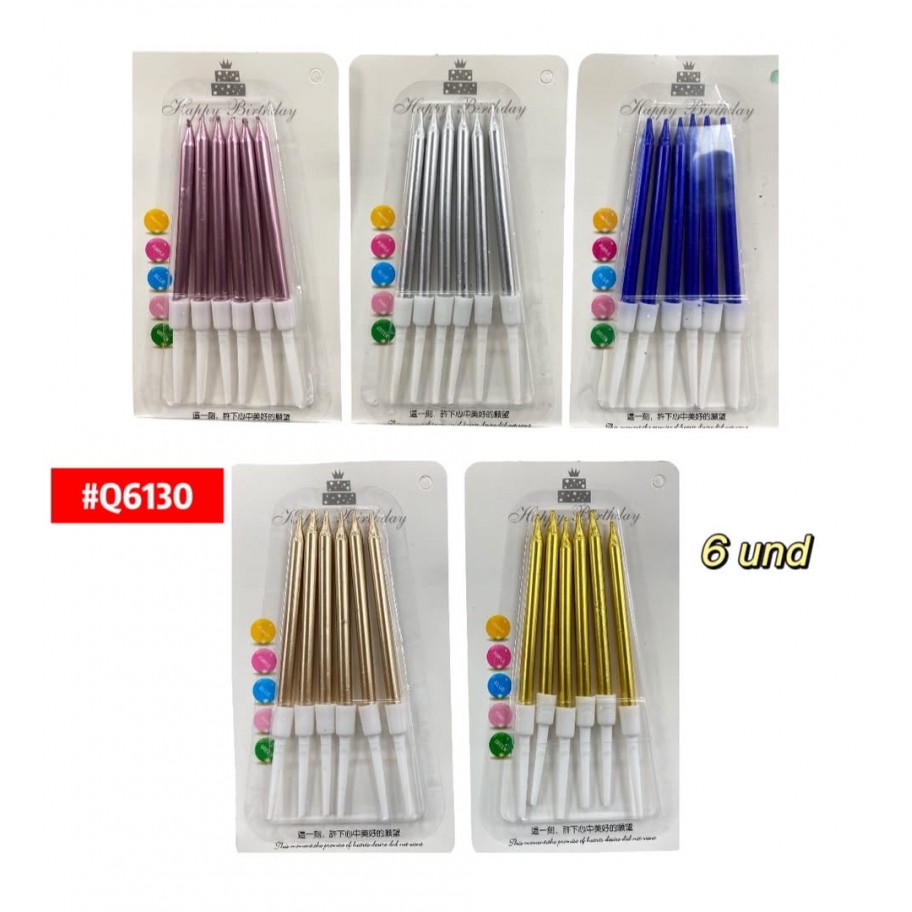 VELAS *6uds #Q6130