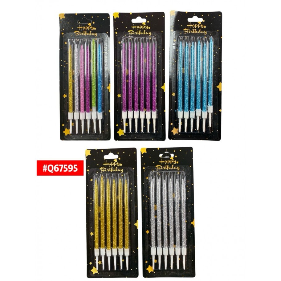 VELAS ESCARCHADAS *6uds #Q67595