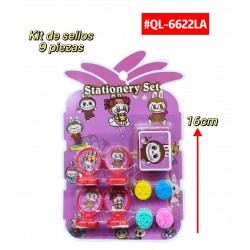 KIT DE SELLOS LABUBU 9pcs #QL-6622LA