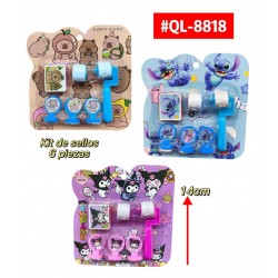  KIT DE SELLOS INFANTIL 6pcs #QL-8818