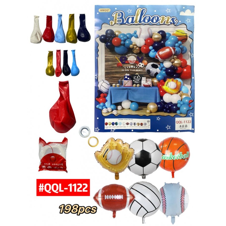 SET DE GLOBOS DEPORTIVO #QQL-1122