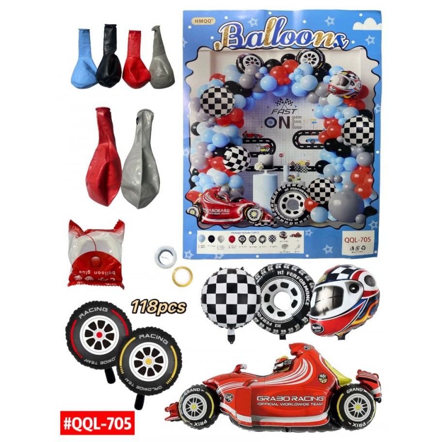 SET DE GLOBOS CARRO #QQL-705