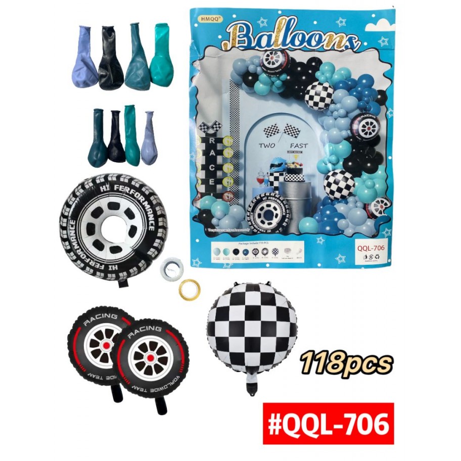 SET DE GLOBOS CARRO #QQL-706