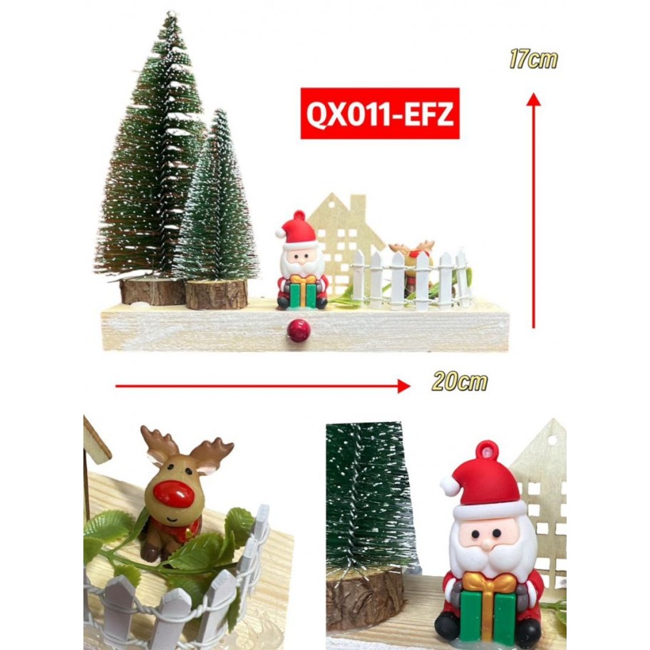 SANTA CON RENO EN CASA #QX011-EFZ
